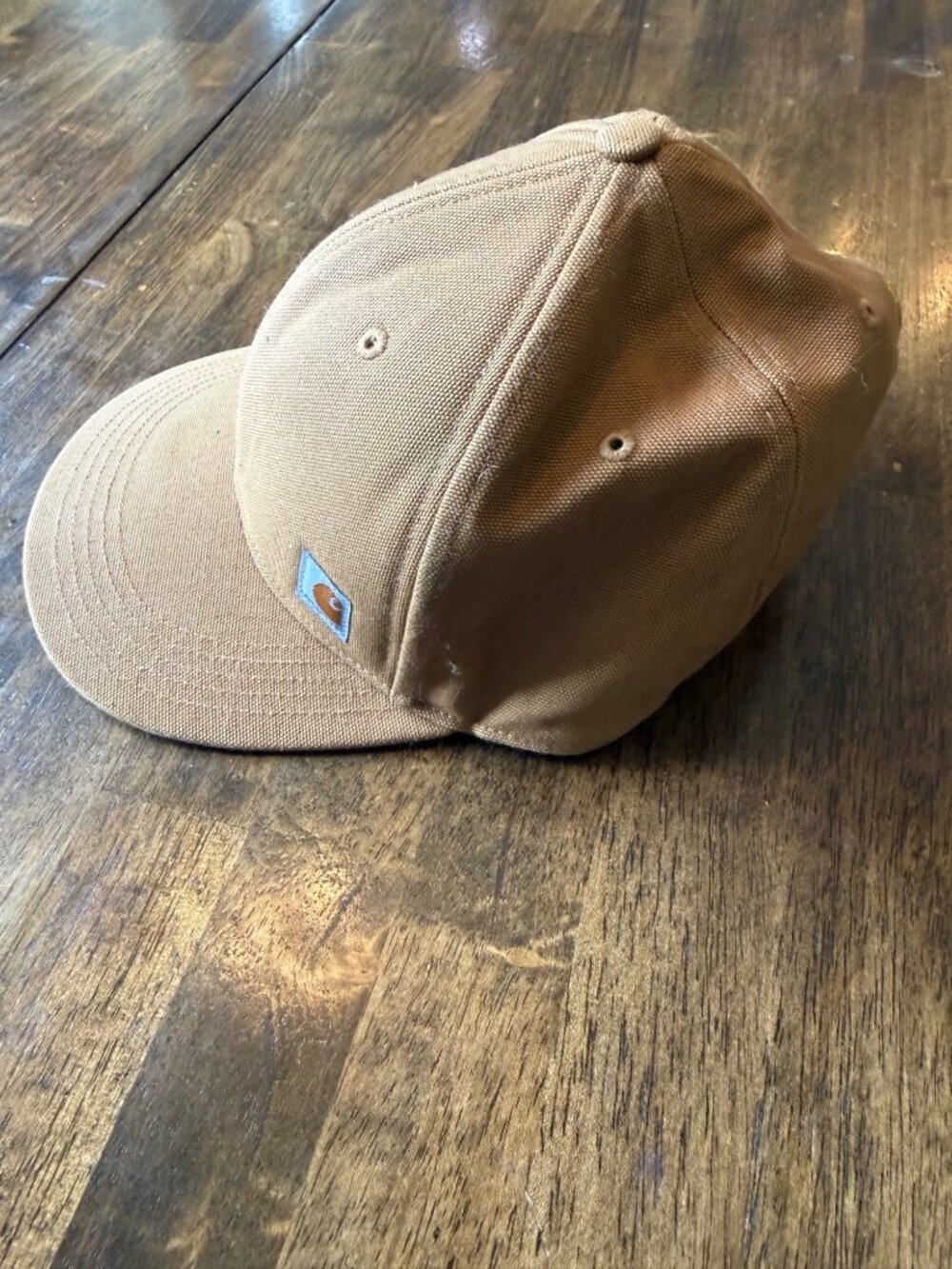 Carhartt Tan Snap Back Canvas Hat One Size Fits All - Picture 4 of 5